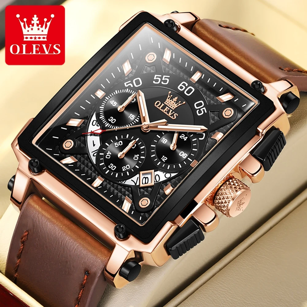 OLEVS 9919 Luxus-Herrenuhr-Markantes Design und Präzise Funktionen