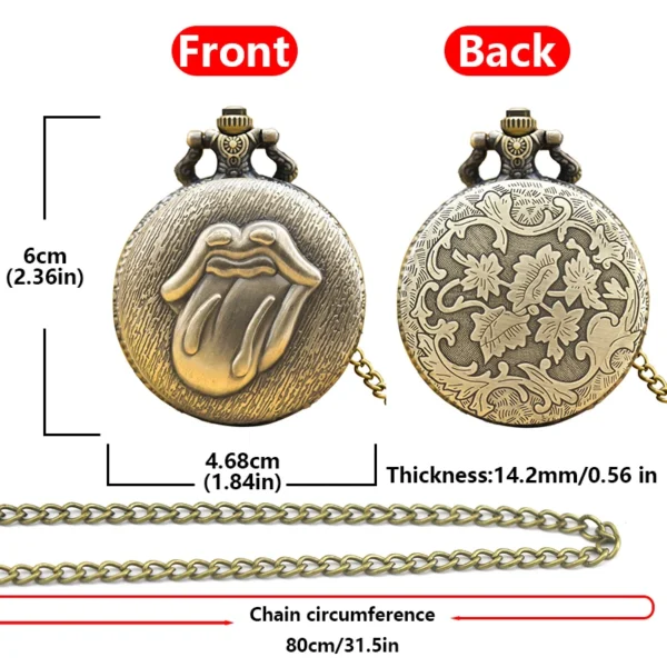Vintage Bronze Steampunk Taschenuhr: Einzigartiger Stil mit Charakter – Bild 6