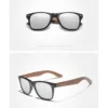 Ninesun Schwarze Walnuss Holz Polarisierte Sonnenbrille für Herren – Handgefertigt UV400 – Bild 11