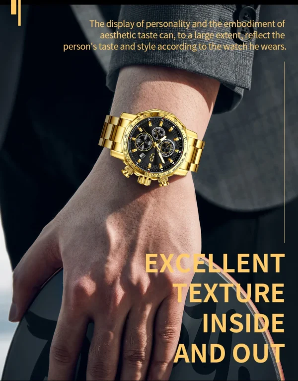 Business Sport Herrenuhr - Luxuriöse Eleganz aus Edelstahl – Bild 18