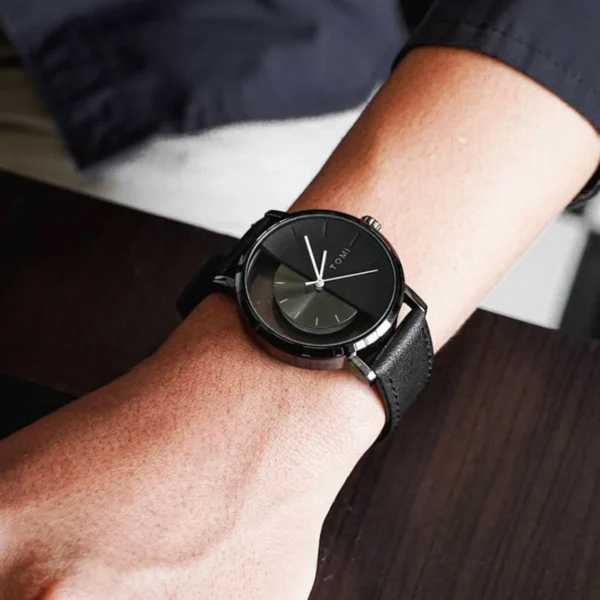 TOMI 3er-Set Luxus Business Geschenkbox – Herrenuhr, Geldbörse & Stift – Bild 5