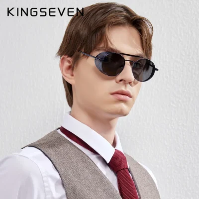 KINGSEVEN Polarisierte Piloten-Sonnenbrille für Herren und Damen – Klassischer UV400-Schutz