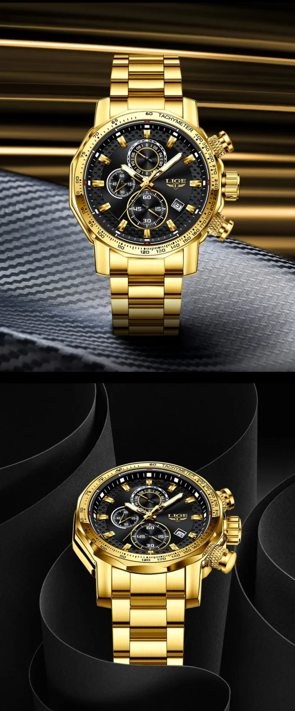 Business Sport Herrenuhr - Luxuriöse Eleganz aus Edelstahl – Bild 22