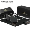 KINGSEVEN Polarisierte Piloten-Sonnenbrille für Herren und Damen – Klassischer UV400-Schutz – Bild 7