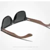 Ninesun Schwarze Walnuss Holz Polarisierte Sonnenbrille für Herren – Handgefertigt UV400 – Bild 9