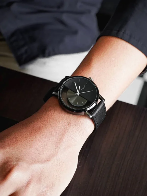 TOMI 3er-Set Luxus Business Geschenkbox – Herrenuhr, Geldbörse & Stift – Bild 13