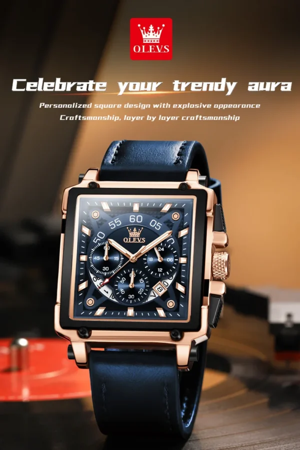 OLEVS 9919 Luxus-Herrenuhr-Markantes Design und Präzise Funktionen – Bild 24