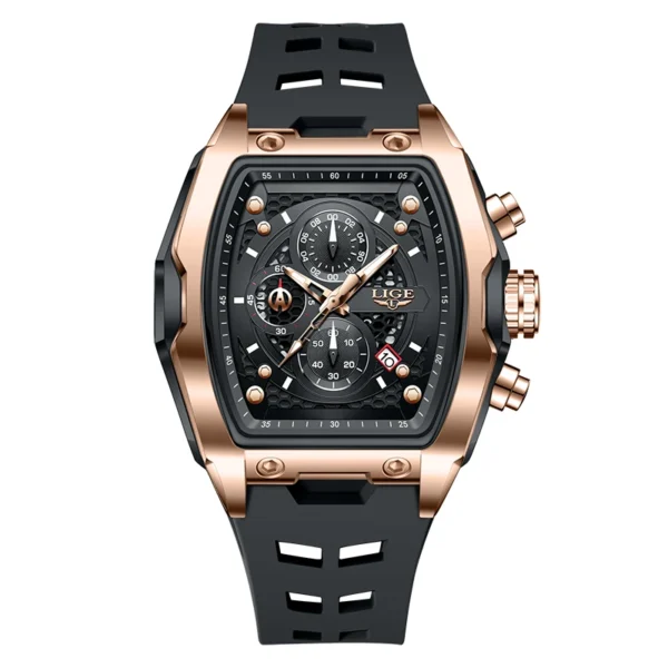 Luxuriöse Militär-Sportuhr mit Quadratischem Chronograph für Herren – Bild 9