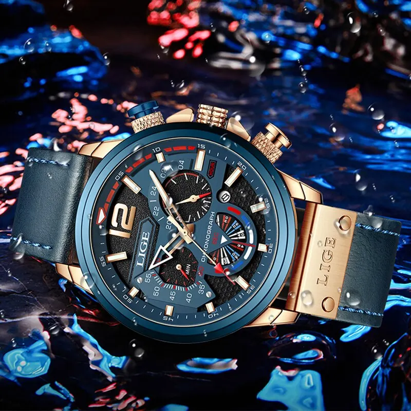 Fashion Herrenuhr - Luxuriöser Chronograph mit Sport-Appeal