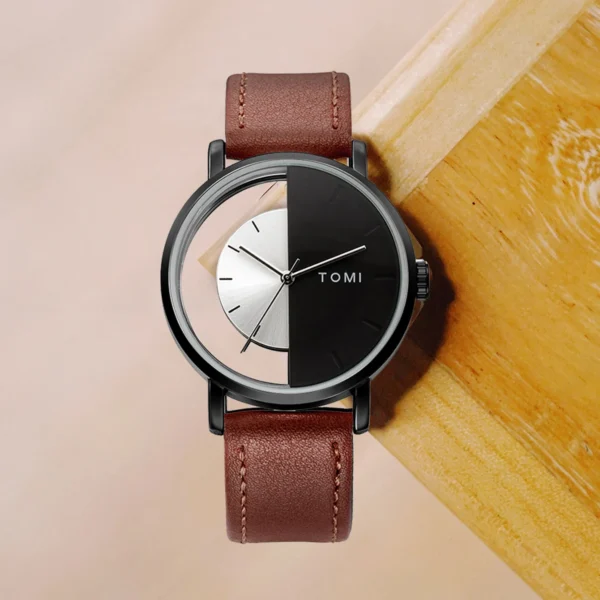 TOMI 3er-Set Luxus Business Geschenkbox – Herrenuhr, Geldbörse & Stift – Bild 2