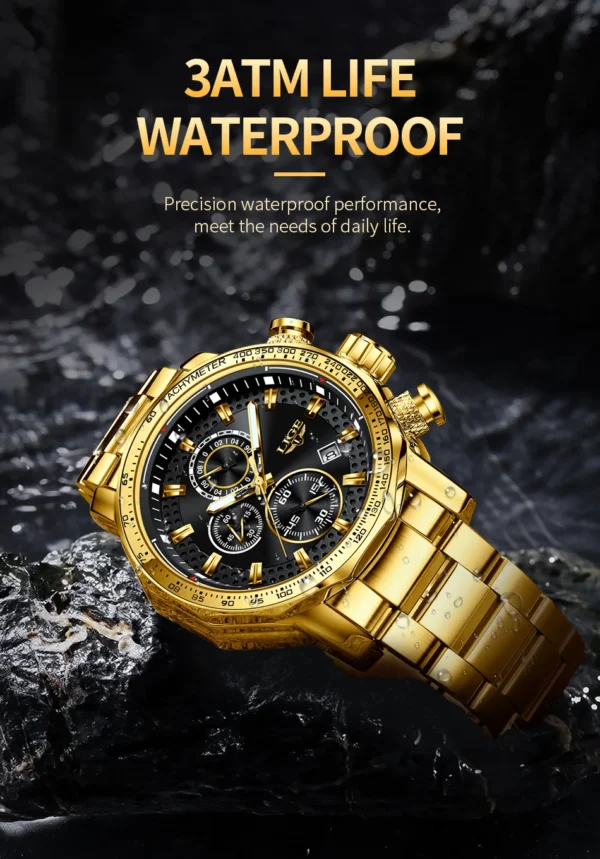 Business Sport Herrenuhr - Luxuriöse Eleganz aus Edelstahl – Bild 16