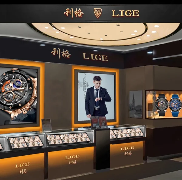 LIGE Neue Militär-Sportuhr mit Luxus-Chronograph für Herren – Bild 26