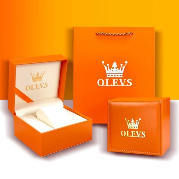 OLEVS 2939 Herren Sportuhr – Modisch mit Regenbogen-Diamanten & Wasserdichtem Quarzwerk – Bild 13